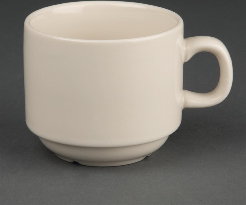  Olympia Ivory stapelbare Teetassen 21,3cl 
