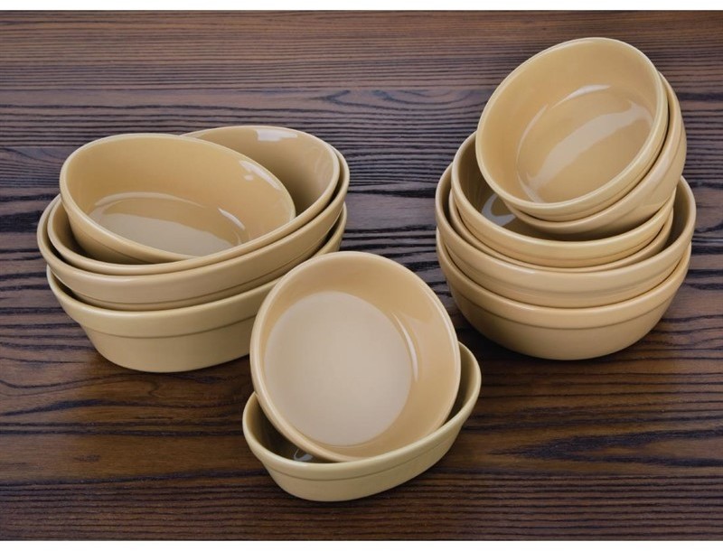  Olympia Stoneware ovale Auflaufformen 16,1cm 