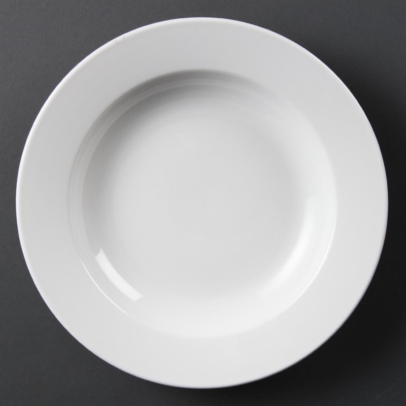  Olympia Whiteware tiefe runde Teller 27cm 