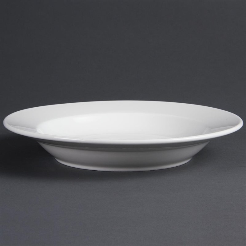  Olympia Whiteware tiefe runde Teller 27cm 