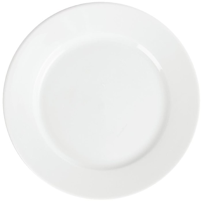  Olympia Whiteware Teller mit breitem Rand 20cm 