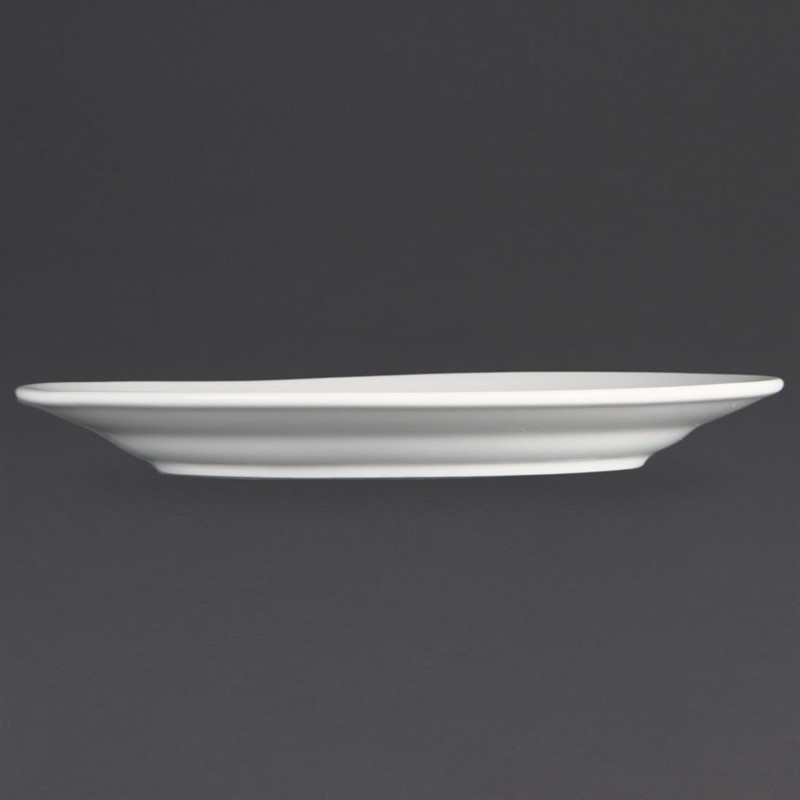  Olympia Whiteware Teller mit breitem Rand 20cm 