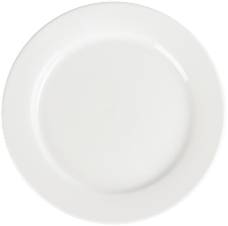  Olympia Whiteware Teller mit breitem Rand 28cm 