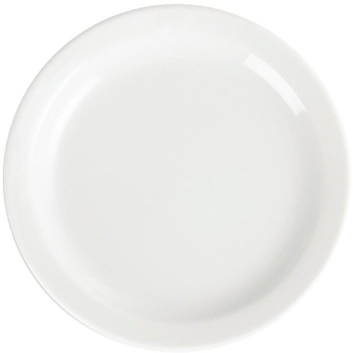  Olympia Whiteware Teller mit schmalem Rand 15cm 