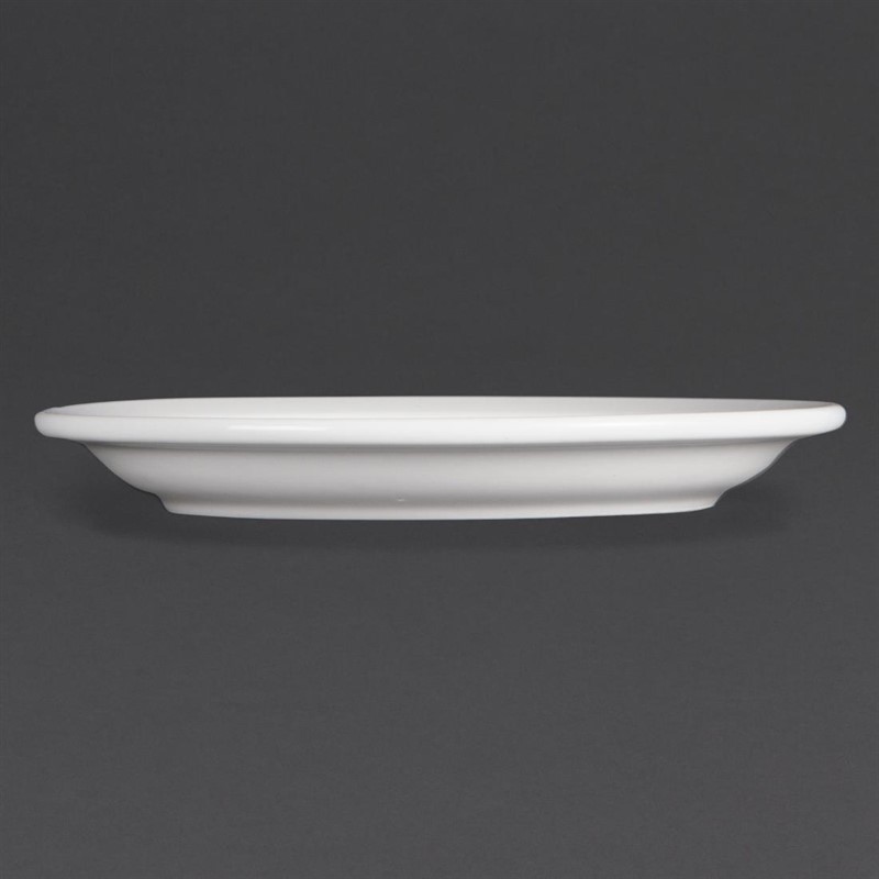  Olympia Whiteware Teller mit schmalem Rand 15cm 