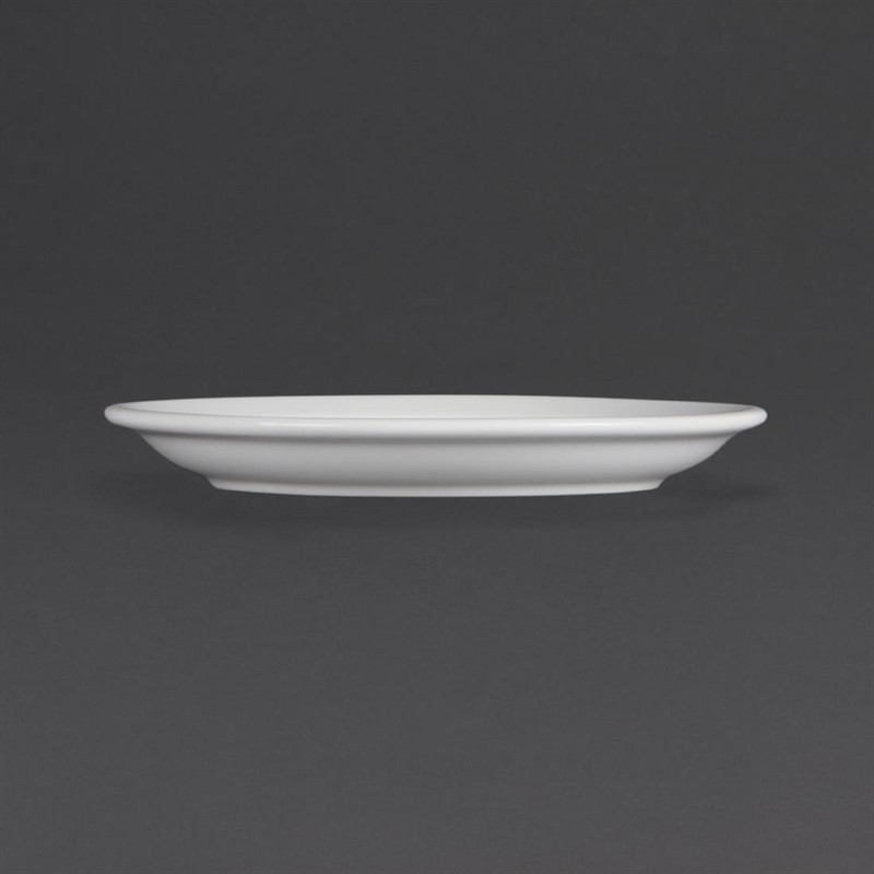  Olympia Whiteware Teller mit schmalem Rand 18cm 