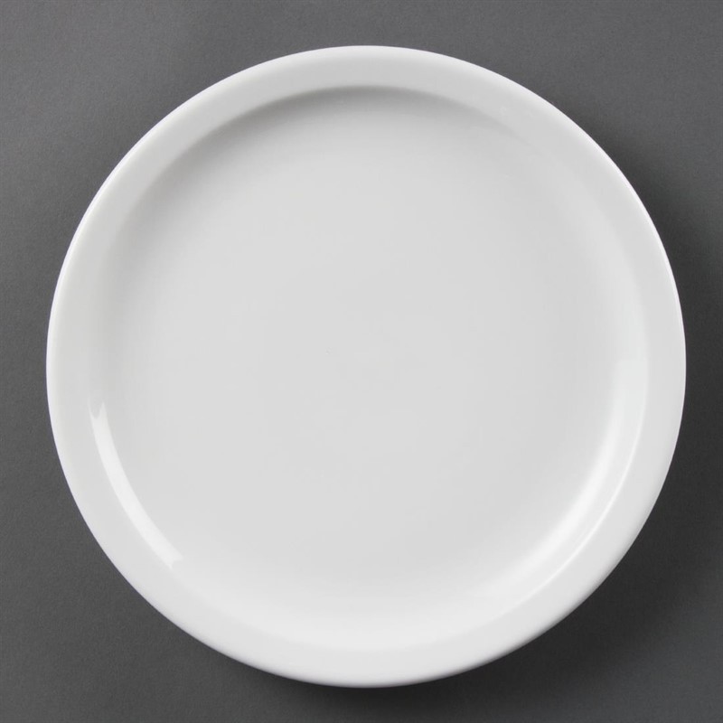  Olympia Whiteware Teller mit schmalem Rand 23cm 