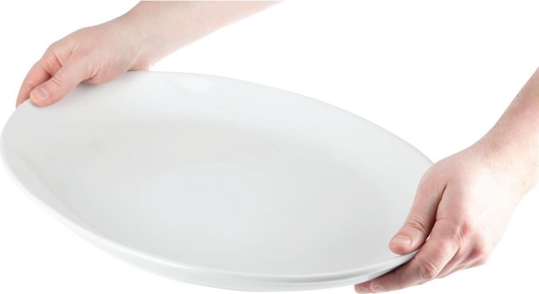  Olympia Whiteware tiefe ovale Schale 50cm 