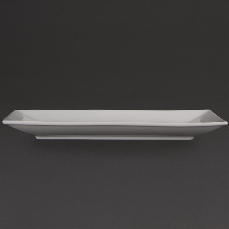  Olympia Whiteware rechteckige Servierteller 31 x 18cm 