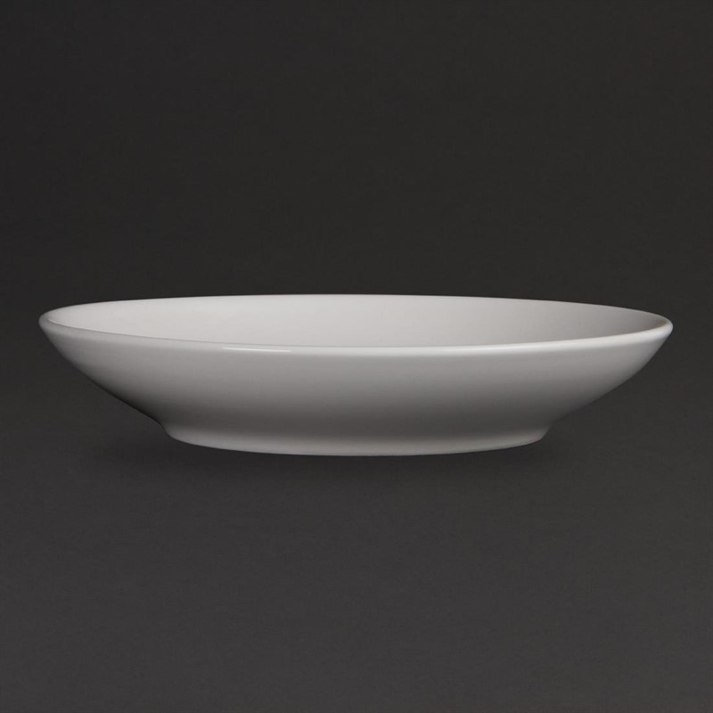  Olympia Whiteware tiefe runde Teller 26cm 