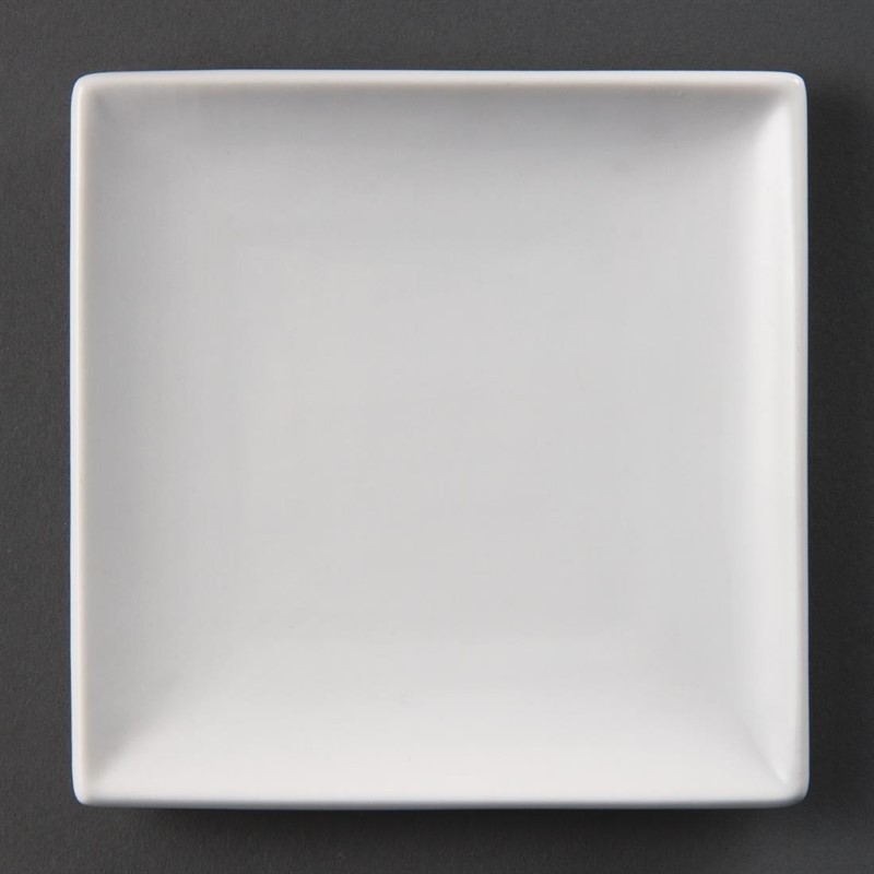  Olympia Whiteware quadratische Teller 14cm 