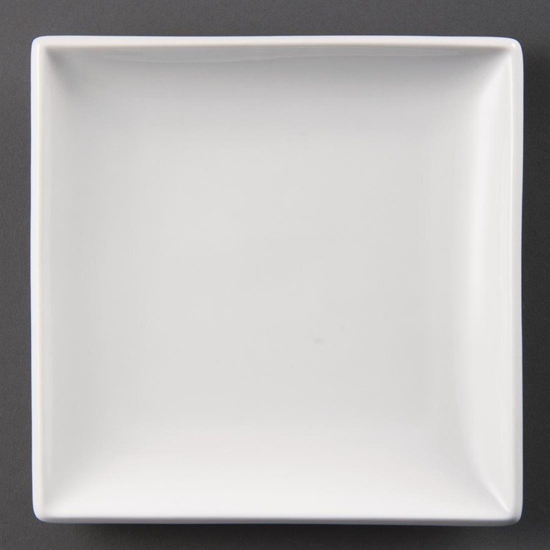  Olympia Whiteware quadratische Teller 18cm 