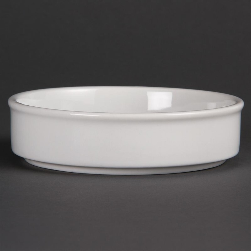  Olympia Whiteware stapelbare runde Schalen 13,4cm 