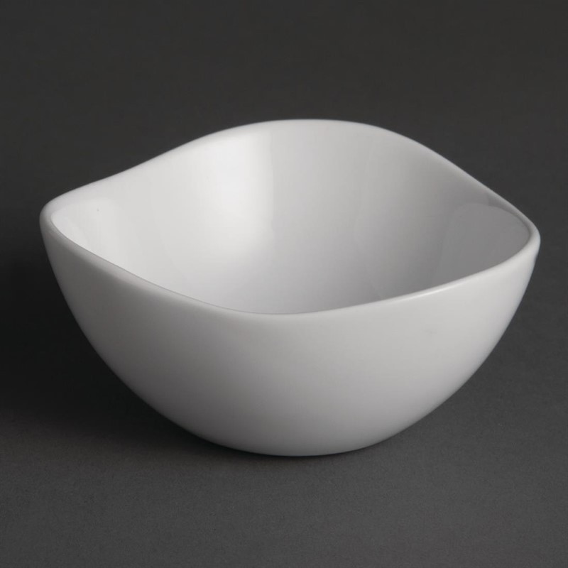  Olympia Whiteware gewellte Schalen 10,5cm 