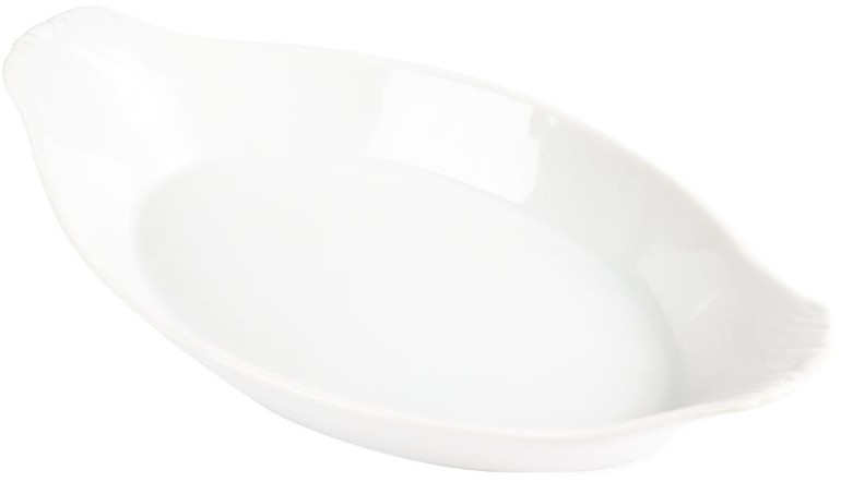  Olympia Whiteware ovale Gratinschalen wei&szlig; 29 x 16,6cm 