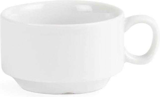  Olympia Whiteware stapelbare Espressotassen 8,5cl 