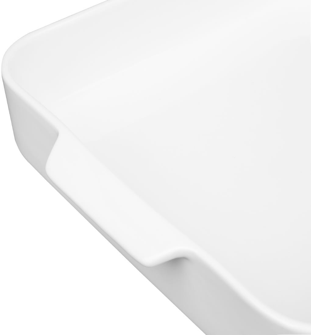  Olympia Whiteware Quadratische Bratform mit Griffen 260x225x50mm (2 St&uuml;ck) 
