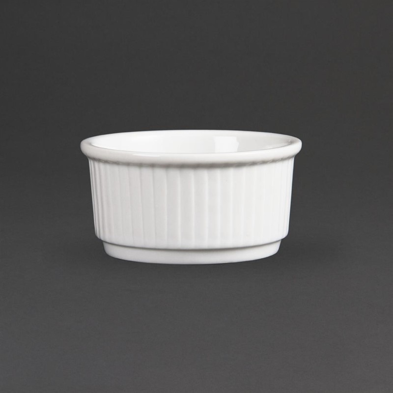  Olympia Whiteware stapelbare Auflauff&ouml;rmchen 8,5cm 
