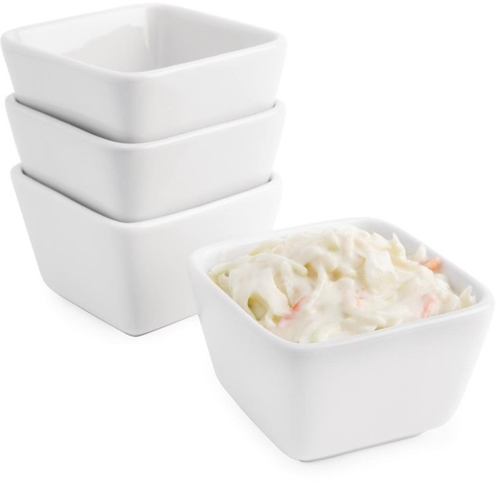  Olympia Whiteware quadratische Amusesch&auml;lchen hoch 7,5cm 
