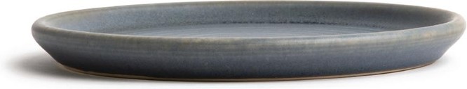  Olympia Canvas runder Teller mit schmalem Rand granit-blau 18cm 