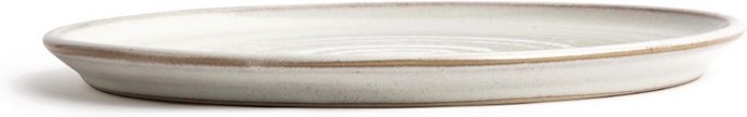  Olympia Canvas runder Teller mit schmalem Rand wei&szlig; 26,5cm 