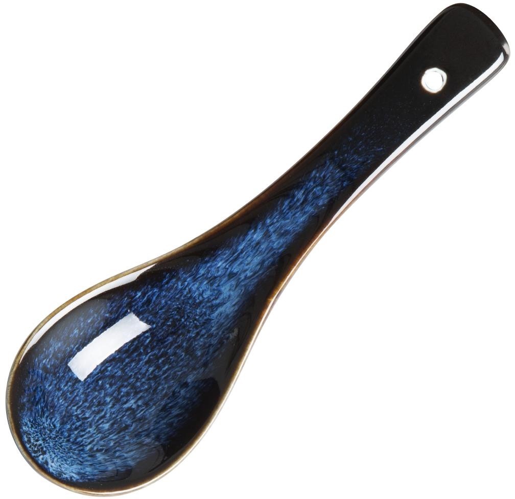  Olympia Luna Mitternachtsblaue Suppenl&ouml;ffel (12er-Pack) 