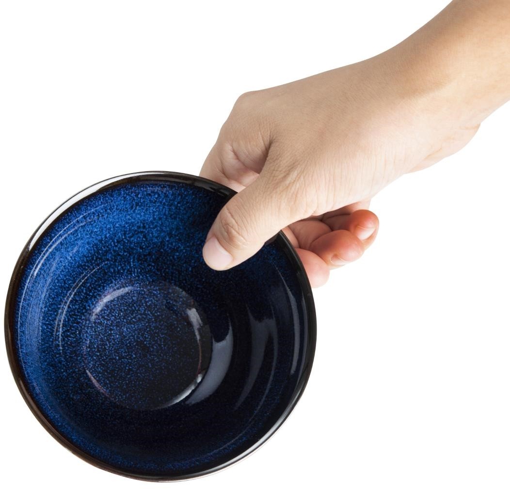  Olympia Luna Mitternachtsblaue Schalen mit Fu&szlig; 115mm (8er-Pack) 