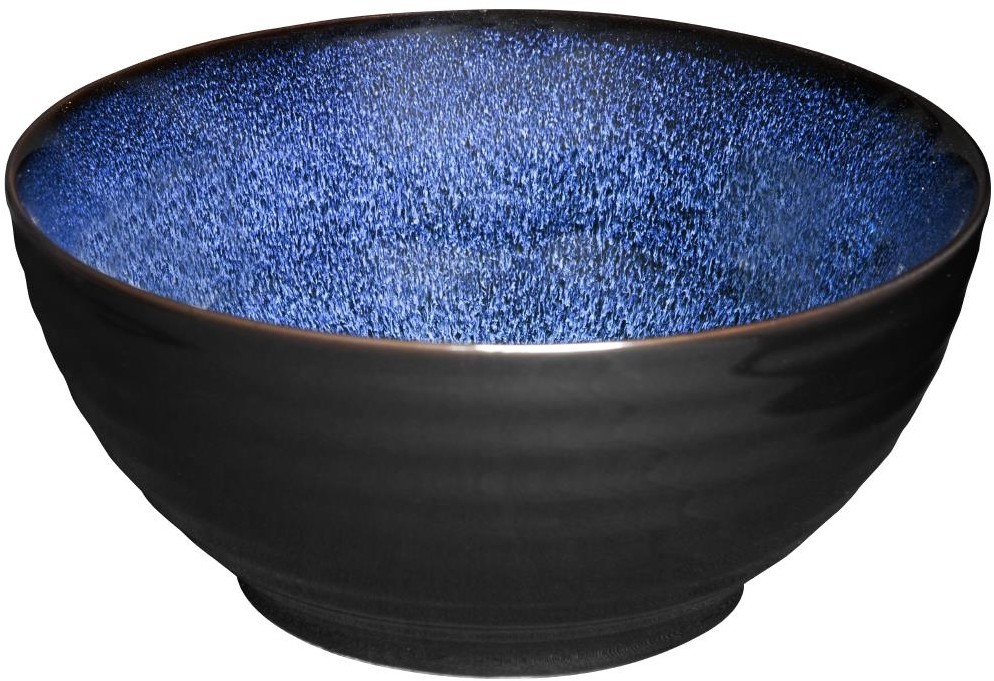  Olympia Luna Mitternachtsblaue Schalen mit Fu&szlig; 205mm (4er-Pack) 