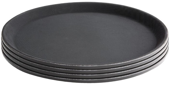  Kristallon Fiberglas Antirutsch Serviertablett rund 35,6cm 