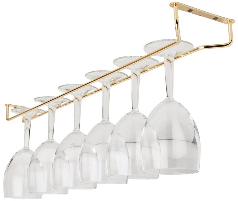  Gastronoble Gl&auml;serschiene Messing 61cm 