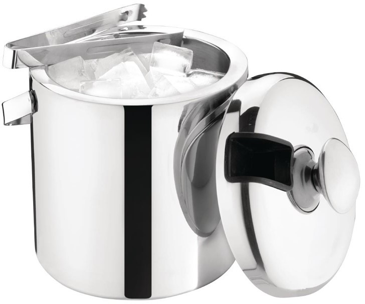  Olympia Eiseimer mit Deckel und Zange 1,23L 