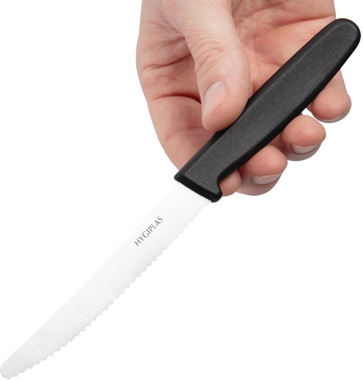  Hygiplas schwarz Tomatenmesser 10cm 