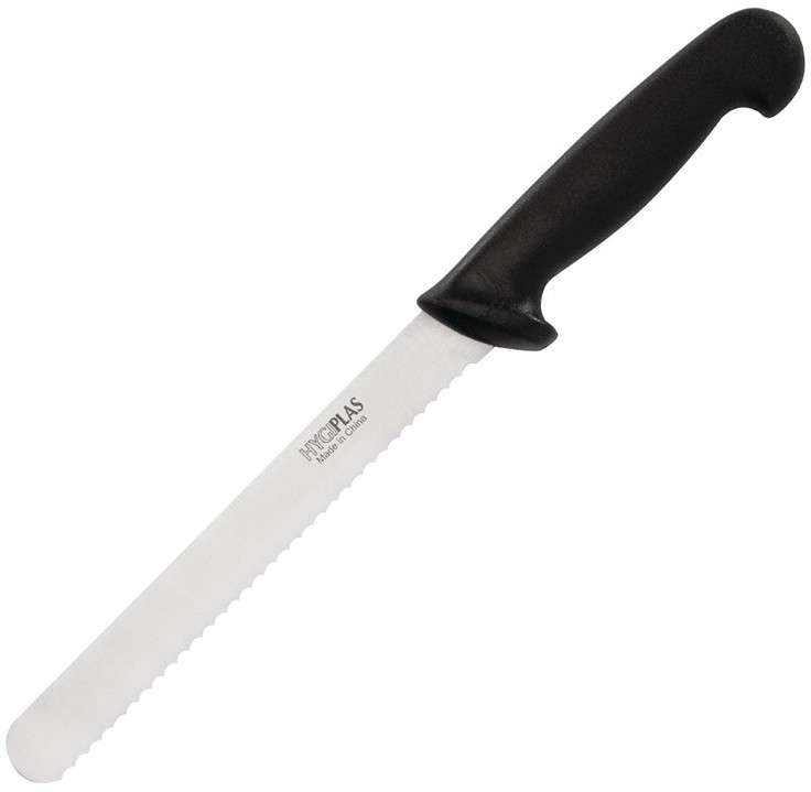  Hygiplas Brotmesser schwarz 13cm 