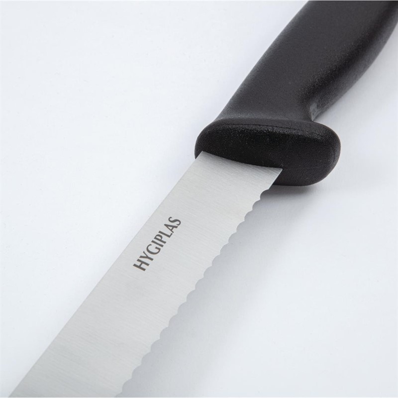  Hygiplas Brotmesser schwarz 13cm 