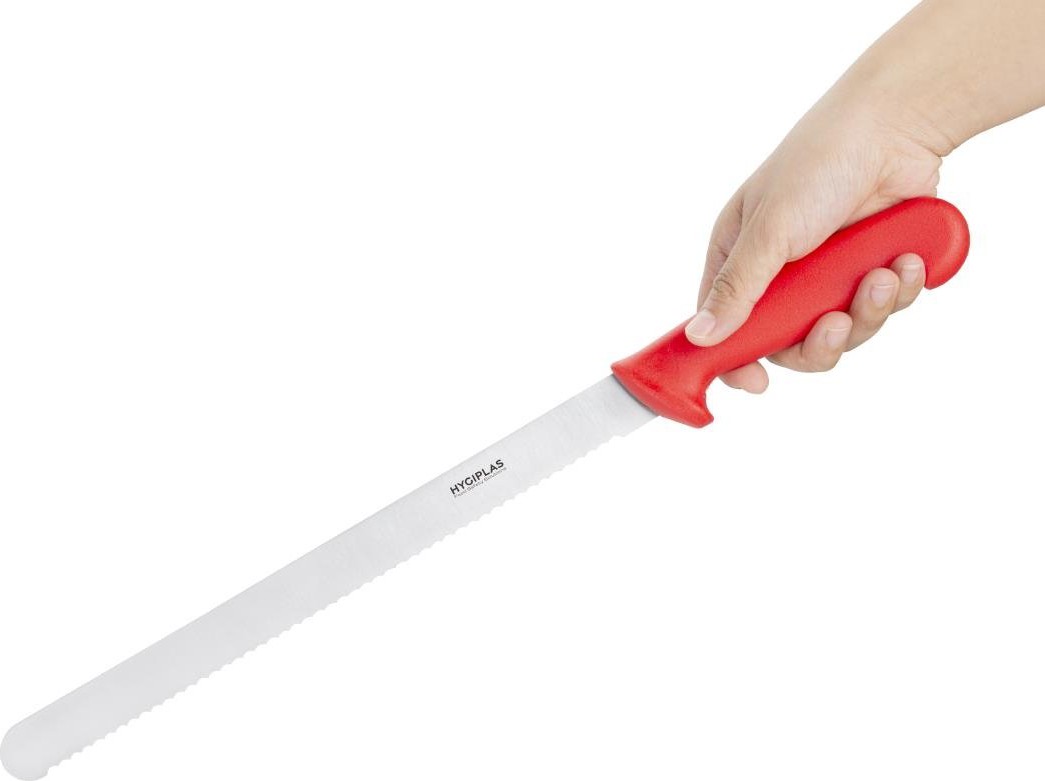  Hygiplas Allesschneider Gezackt Rot 30cm 