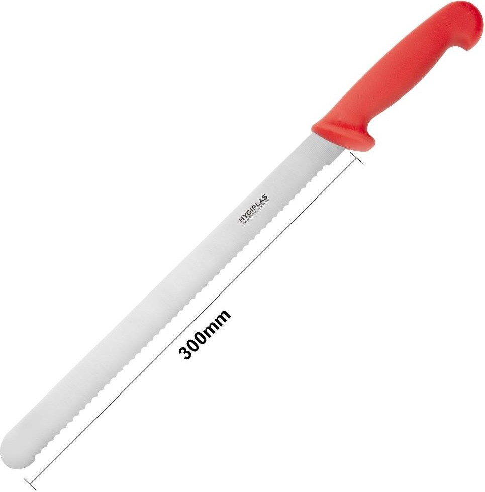  Hygiplas Allesschneider Gezackt Rot 30cm 