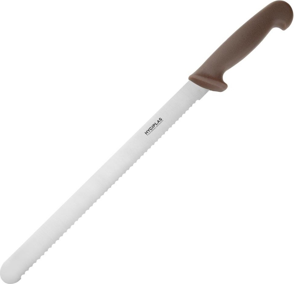  Hygiplas Sch&auml;lmesser Gezahnt Braun 30cm 