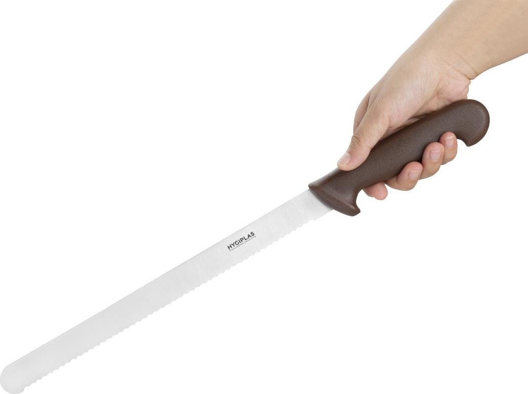  Hygiplas Sch&auml;lmesser Gezahnt Braun 30cm 