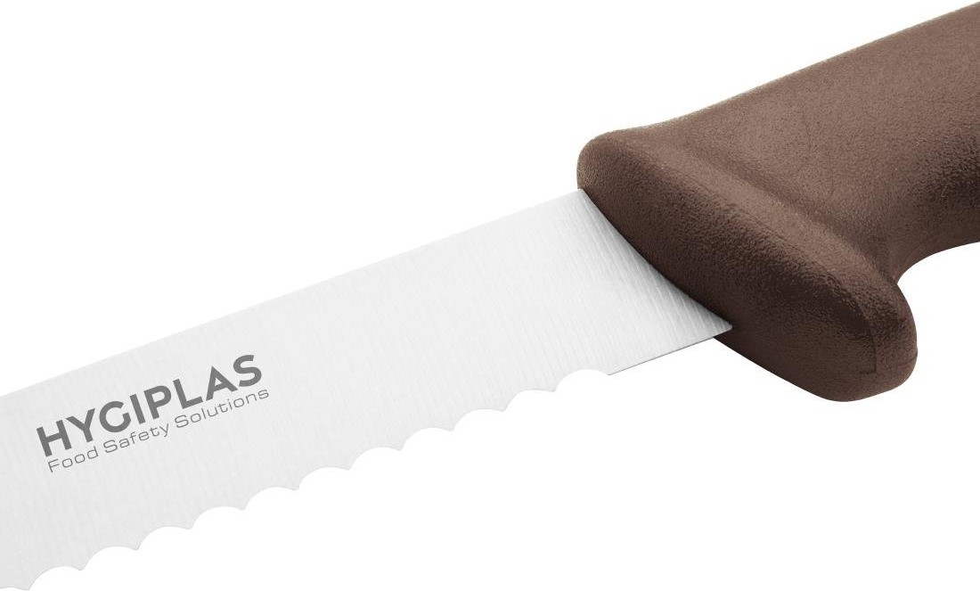  Hygiplas Sch&auml;lmesser Gezahnt Braun 30cm 