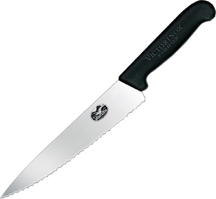  Victorinox Fibrox Officemesser Wellenschliff 22cm 