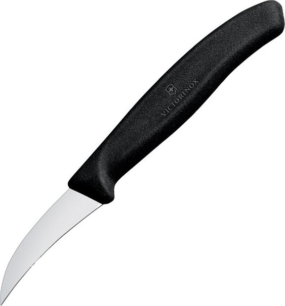 Victorinox Formmesser mit gebogene Klinge 8cm Schwarz 