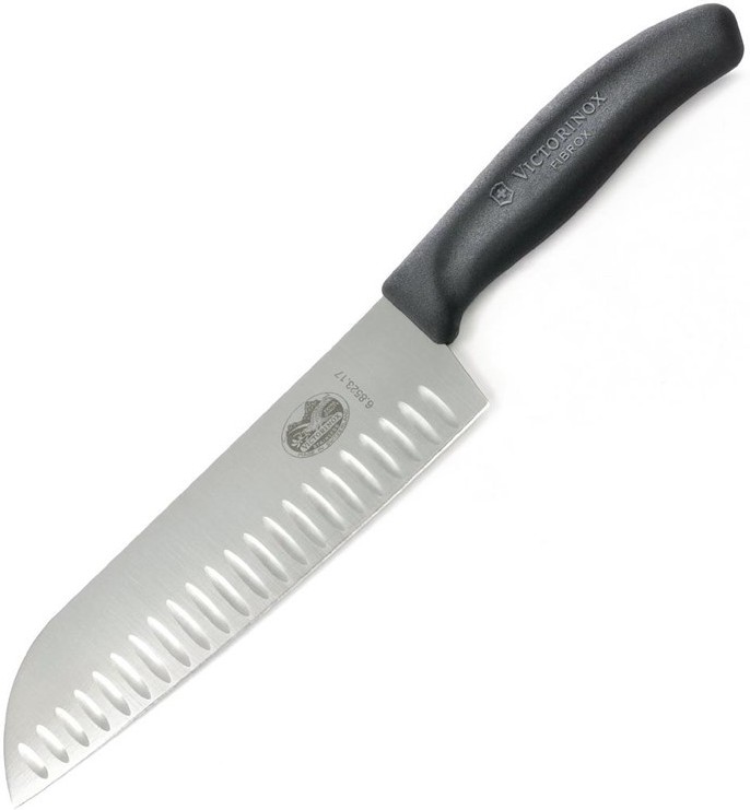  Victorinox Fibrox Santokumesser mit Kullen 17cm 