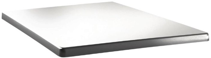  Topalit Classic Line quadratische Tischplatte wei&szlig; 70cm 