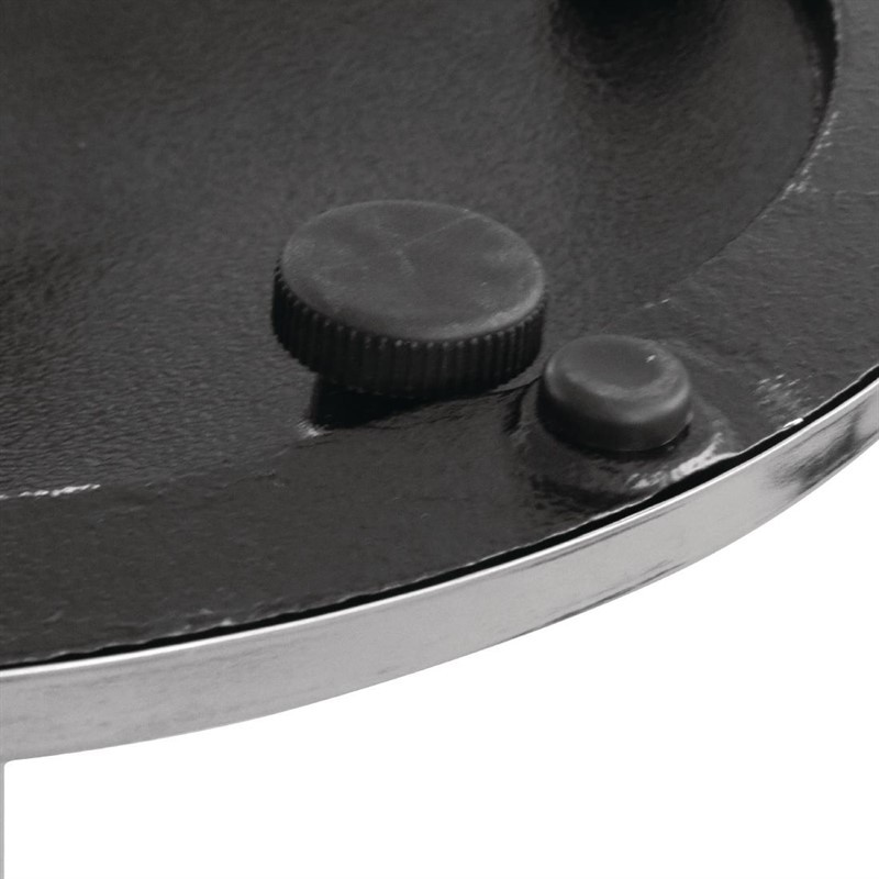  Bolero runder Tischfu&szlig; Chrom 72cm hoch 