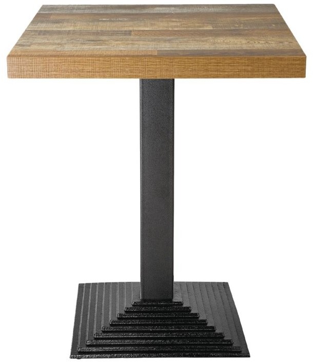  Bolero quadratischer Tischfu&szlig; mit Stufen Gusseisen 72cm hoch 