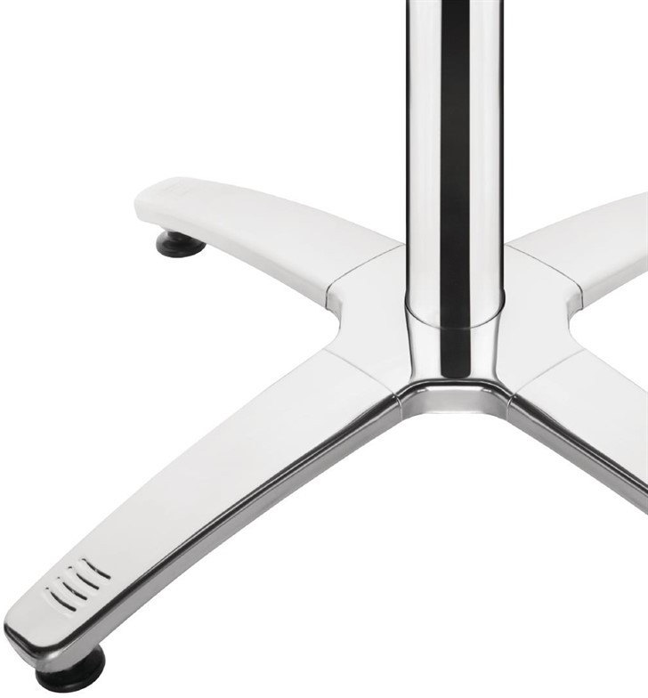  Bolero Tischfu&szlig; mit Fu&szlig;kreuz Aluminium 68cm hoch 