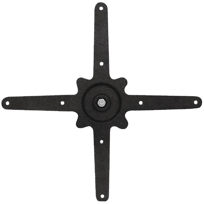  Bolero Tischfu&szlig; mit Fu&szlig;kreuz Gusseisen 72cm hoch 