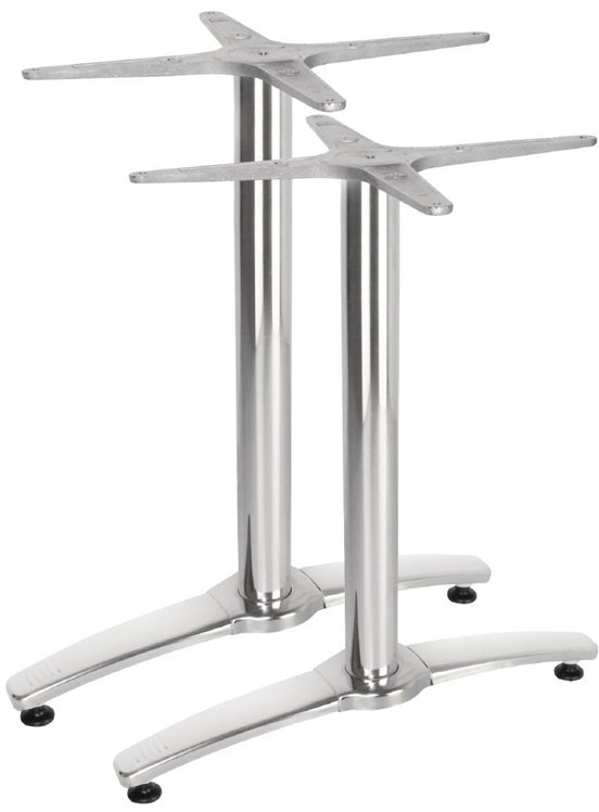  Bolero Doppeltischfu&szlig; Aluminium 67,3cm hoch 