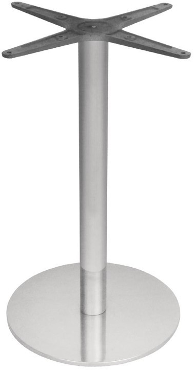  Bolero runder Tischfu&szlig; Edelstahl 68cm hoch 