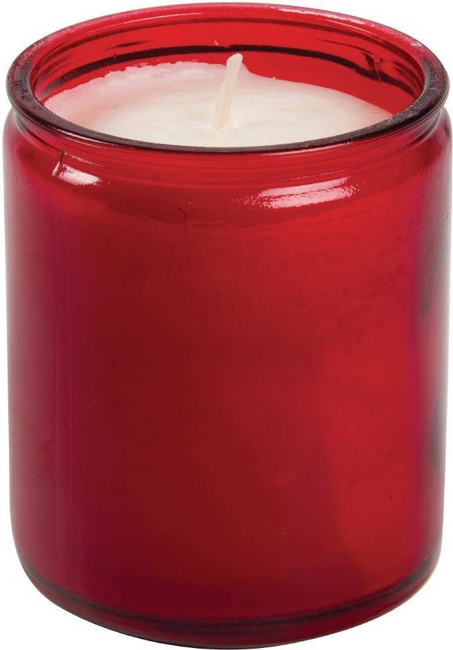  Bolsius Sternlicht Rote Glas-Kerzengl&auml;ser (8 St&uuml;ck) 